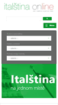 Mobile Screenshot of italstina-on-line.cz